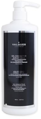 Valquer Gel Conductor de Ultrasonidos Facial y Corporal. Uso profesional en Radiofrecuencia, Depilación laser, Microcorrientes, Ipl y Cavitación. Base de Agua Incoloro e Inoloro. 1L.