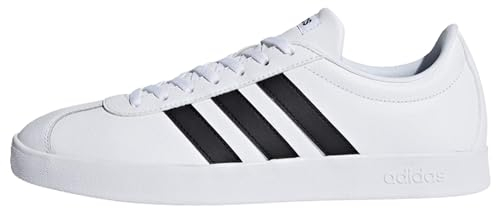 adidas Herren VL Court 2.0 Shoes Schuhe, Cloud White/Core Black/Core Black, 39 1/3 EU