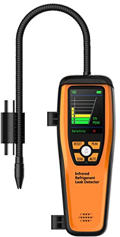 Elitech ILD-200 ILD-300 Rilevatore di Perdite di Refrigerante Avanzato Tester Alogeno per HVAC CFC Ricaricabili HCFC HFC 10 anni di vita (ILD-300)