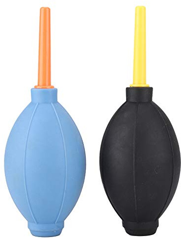 2 st tangentbordsrengöring dammblås superstark rengöring ta bort damm luftfläkt gummi vakuumboll med anti-spotande munstycke kompatibel med bärbar dator PC smartphone digitalkamera blåser bollen