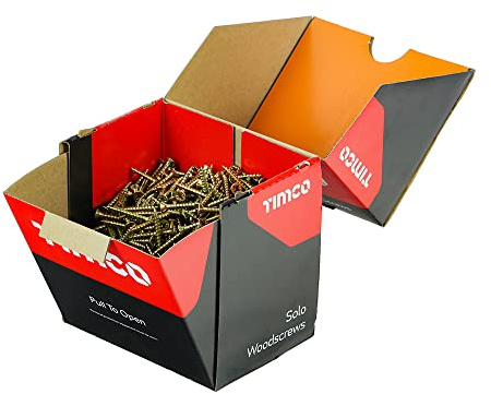 Trade Packs 1000 pcs ~ Timco SOLO YELLOW WOODSCREW POZI COUNTERSUNK ~ Screws 4.0 & 5.0mm (5.0 x 70mm)
