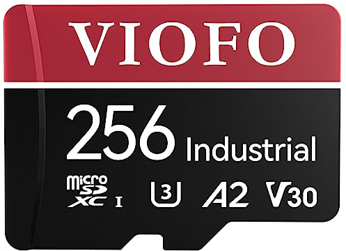 VIOFO 256GB Speicherkarte, hohe Geschwindigkeit mit Adapter U3, Kompatibel für 4K WiFi Dashcam Auto Kamera