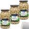Edeka Große Bohnen weiße Kerne feinste Auslese 3er Pack (3x530g Glas) + usy Block