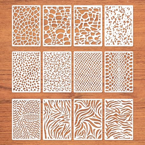 Plantillas de Pintura Con Textura y Pared - Kit de Maquillaje y Color para Niños, Decoración de Tartas y Pintura Facial