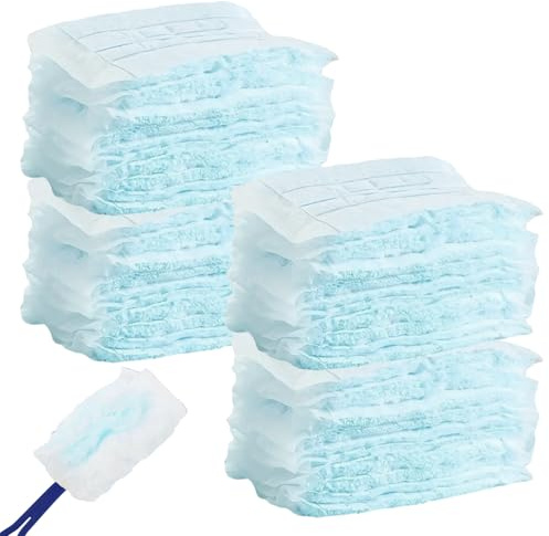 20 PCS Duster Refill, Dust Magnet Refills for Cleaning, Disposable Fluffy Dusters Refills Compatible with Flash Dusters, Blue Duster Refill for Cleaning Blinds Office Home Fans Dust Dirt Hair