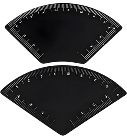 Bexdug Righello per Mappatura Sopracciglia - 2 Pezzi Disegno Veloce Mappatura Semplice Modellatore Di Precisione,Stencil Per Design E Misura Delle Sopracciglia - Per Uso In Casa Viaggio Trucco E