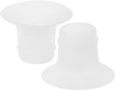 Hohopeti 2 pièces Adaptateurs de Bride Pompe Silicone à Inserts Souples Frottés Confortables pour Tire-lait Manuel Portable Accessoires Allaitement pour Mamans