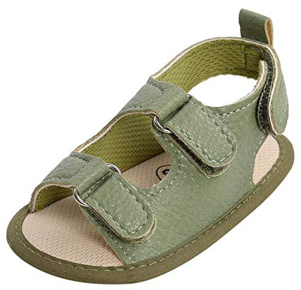 Generico Sandali Antiscivolo Morbidi per Bambini Prewalker Suola Piatta in Gomma Scarpe da Passeggio Ragazza Neonato