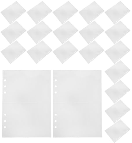 DINHEAROM 100 St. Korthandel X Transparenta Kortstämplar Genomskinliga Biljetter Biljettficka Dubbelsidiga Ärmar Vykort Fotoringar Mini Refills Utskrifter Biljetter Vykort För Album