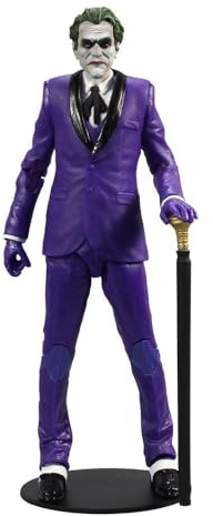 McFarlane Juguetes, DC Multiverse 7 pulgadas The Joker (Classic), figura de acción coleccionable DC Batman Three Joker Comic con base de soporte y tarjeta de personaje coleccionable única, a partir de