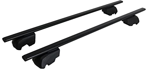 Dachträger Gepäckträger kompatibel mit Seat Altea XL 2006-2015 Grundträger TÜV ABE Schwarz