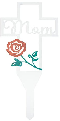 LIFKOME Inserto De Cementerio Decoraciones De Cementerio para Tumbas Linternas Conmemorativas Tapón De Cementerio Estaca para Placa De Tumba La Cruz Planchar Receptáculo Papá