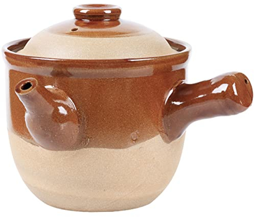 BESTonZON Kaffeekessel Herd Türkische Tontopf Suppentopf Abkochtopf Japanische Keramik Kochender Wasserkocher Tonkochtopf Chinesische Medizin Auflauf