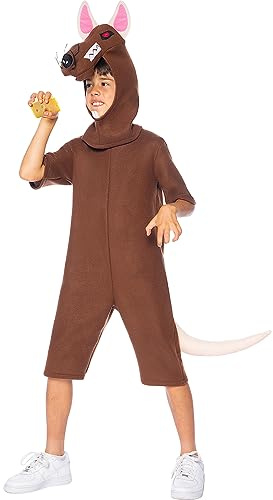 Funidelia | Maskeraddräkt råtta för flicka och pockje Djur - Maskeraddräkt för barn och roliga tillbehör för fester, karneval och Halloween - Storlek 107-113 cm - Grå/Silver