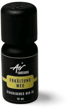 Air Creative® Atme Frei BIO-Öl (10ml) - 100% Naturreines Ätherisches Erkältungsöl mit Eukalyptus & Cajeput - Befreit Nase und Atemwege