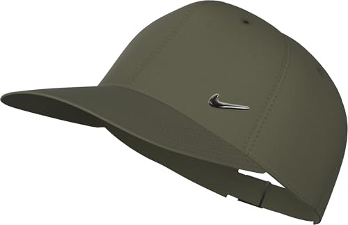 NIKE FB5372-222 U NK DF Club Cap U CB MTSWSH L Hat Unisex Medium Olive/Grey Size M/L