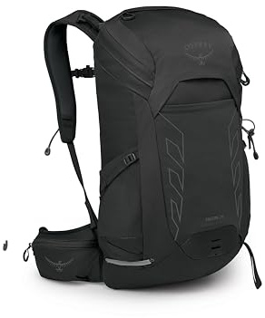 Osprey Talon 26L herr lätt vandringsryggsäck med höftbälte, svart/kolgrå