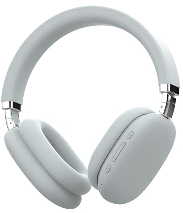 groov e Fusion Wireless Headphones - Active Noise Cancelling Headphones with 32Hrs of Audio Playback - Bluetooth & 3.5mm Audio Jack - White