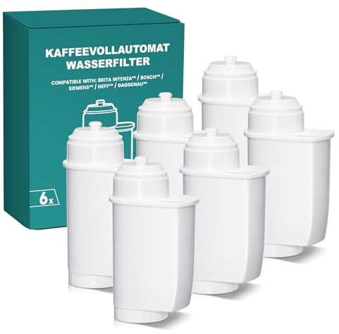 Filswa Wasserfilter für Siemens EQ Series, EQ6 Plus S700, EQ9 S900/S500, EQ700, EQ500, Kompatibel mit Brita Intenza, TCZ70003, TZ70033A – Kaffeevollautomat Filterkartuschen kaffeemaschine