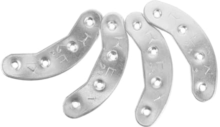 Beatifufu Placas de Metal para Talón de Botas Hombre, Kit de Reparación de Pastillas 2 Pares, Hierro Resistente Antidesgaste, para Uso Diario y Exterior, Soporte y Protección del Tacón