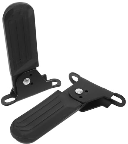 Cabilock Pedali Pieghevoli per Bici Elettriche in Metallo Poggiapiedi Posteriori Antiscivolo da 7 CM Set da 1 Paio per Ciclismo Urbano e Avventure all'Aperto