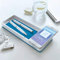 Leitz Stifteschale mit Qi-Induktionsladegerät, Zum kabellosen Laden von Smartphone, Weiß/Blau, Duo Colour, WOW, 53651036