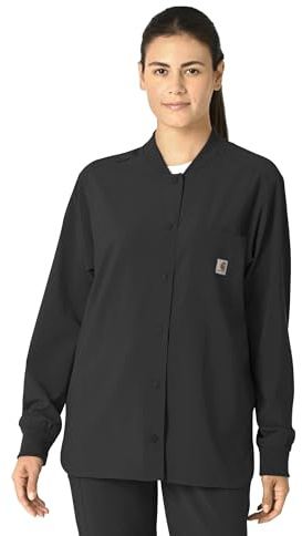 Carhartt Rugged Flex Women's Bonded Fleece Jacket, Black, L