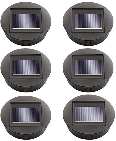 ULEMONDEE Solarleuchten Ersatz 7cm/8cm,solar Einmachglas Led Einsatz,ersatz Solarmodul Für Gartenleuchten (8cm 6 Stk)
