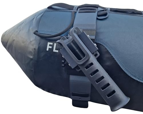 Artisan 3d Support Canne à Pêche/Épuisette pour Float Tube – Rotatif, Fixation Sécurisée avec Sangles et Clips – Adaptable aux Boudins de Float Tube