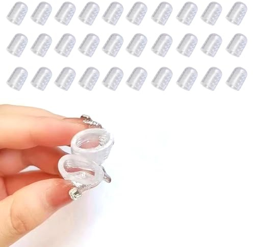 FUZVOL 30 PCS Silicone Toe Protectors,Soft Breathable Toe Cover,Toes Sleeves Caps for Anti-Friction,Corn,Blister,Calluses,Painful, Injury Prevention