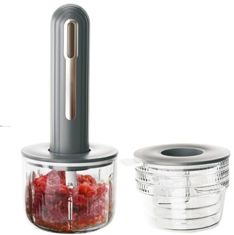 Hachoir électrique pour légumes - Déchiqueteuse électrique compacte - Outil de cuisine pour la préparation des repas, légumes, fruits, aliments pour bébé