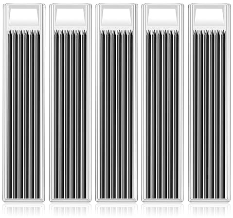 HONQX Bleistiftminen für Zimmermannsbleistift 2.8mm, 30stk Tieflochmarker Minen Bleistiftminen Ersatz für Architekt Zeichnen Skizzen