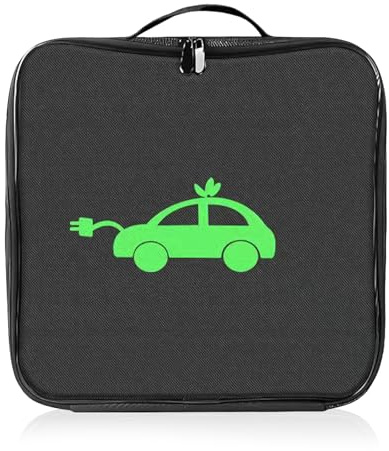 lemgyiamz Porta Cavi Da Viaggio, Organizer Bagagliaio Auto, Cable Organizer per Batteria, Impermeabile Organizer Valigia, Accessori Macchina per Auto Cavi Porta Borsa (Quadrato)