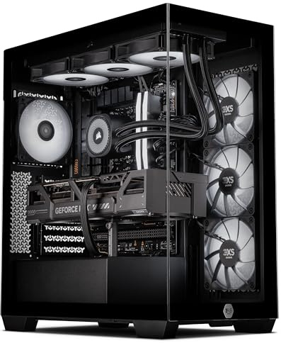 3XS iCUE Liquid Cooled Gaming PC | RTX 5080 Graphics Card | Ryzen 7 9800X3D 8 Core | 32GB DDR5 RAM | 2TB M.2 SSD | Dynamic RGB Lighting | WiFi | Streaming Ready | Windows 11
