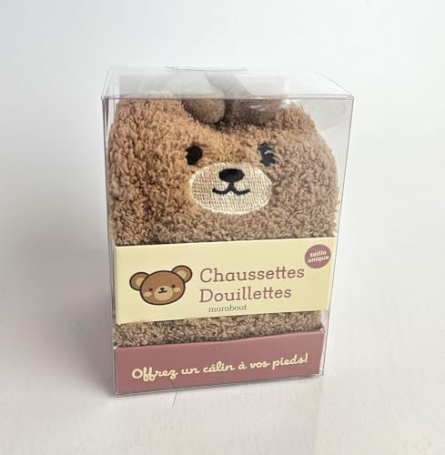 Chaussettes douillettes - Ours brun: Offrez un câlin à vos pieds !