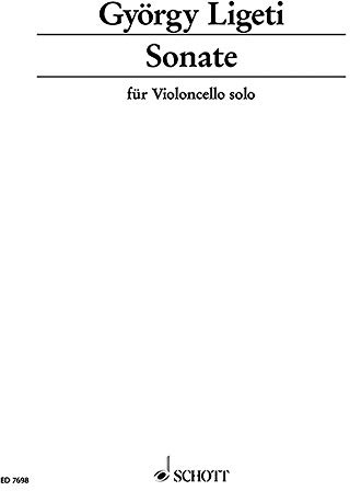 Sonate: for cello solo. cello.