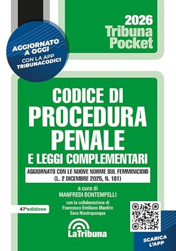 Codice di procedura penale e leggi complementari