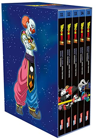 Dragon Ball Super, Bände 11-15 im Sammelschuber mit Extra: Die Fortsetzung der Action-Manga-Serie ab 10 Jahren über epische Schlachten und kosmische Abenteuer