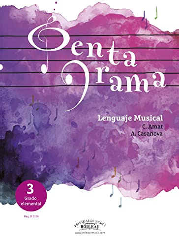 PENTAGRAMA LENGUAJE MUSICAL | Vol. 3 Grado Elemental | Libro en Castellano | Libro del alumno | Incluye CD | Con Cuaderno de ejercicios (Reg. B.3258) | Lenguaje Musical 3