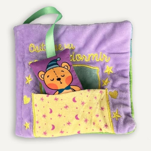 Cuentos para bebés - El osito se va a dormir: Libro de tela suave para bebés entre 0 y 36 meses. Interactivo y con un osito de juguete.: 8