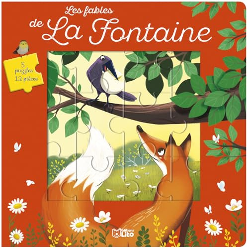Les fables de La Fontaine: 5 puzzles, 12 pièces