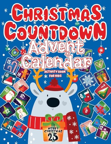 Advent Calendar 2025: Christmas Countdown, Activity Book For Kids Featuring Sudoku, Coloring Pages, Connect The Dots, And More Christmas Gift