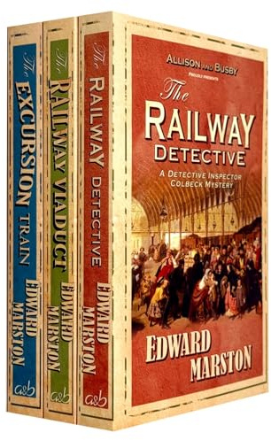The Railway Detective Series 1-3 Books Collection Set By Edward Marston (The Railway Detective, The Excursion Train & The Railway Viaduct)