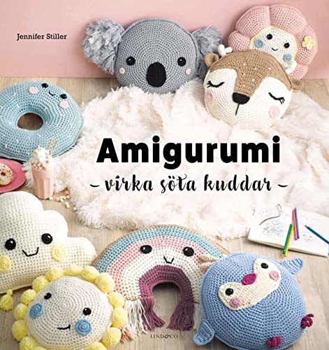 Amigurumi : virka söta kuddar