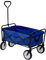 Oypla Blue Heavy Duty Foldable Garden Festival Trolley Cart Wagon Truck Wheelbarrow