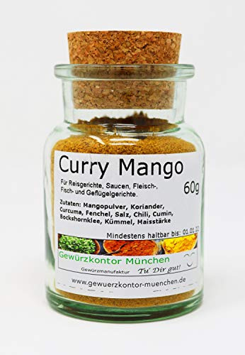 Curry Mango 60g im Glas Gewürzkontor München