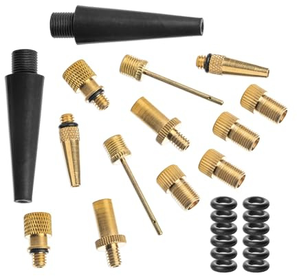 Lot d'adaptateurs de valve, 26 pièces, pour ballon de gym et matelas gonflables, Valves adaptatrices DV et SV vers AV, AV vers DV, SV vers DV, S'utilise avec pompes à pied, manuelles et de compression