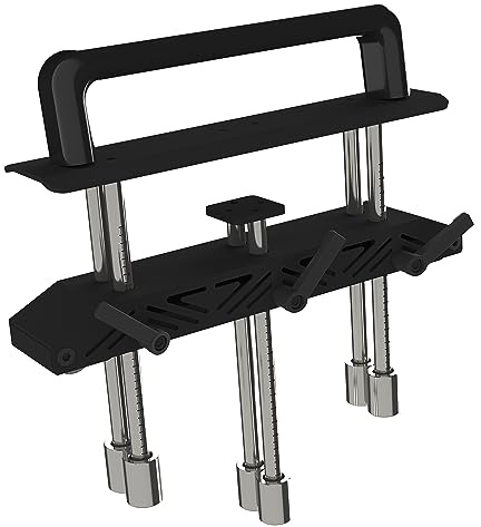 NyVoozy Three-Station Edge Roller Bending Angle, Adjustable for Making (1 to 163 MM) in 0.2-0.8MM-Gauge Steel Bender, Large Radius Sheet Metal Bead Roller Bender/Brake, 0-90 °Bends