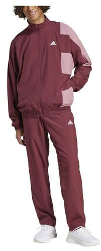 adidas Men's Sportswear Colorblock Track Suit, shadow red/preloved crimson, M