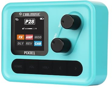 Electric Guitar Multi Effects Pedal with Amp Modelling, IR Cabinet Simulation, Looper, Drum Machine, USB OTG Recording Interface, Headphone Output for Practice, Recording & Live Performance